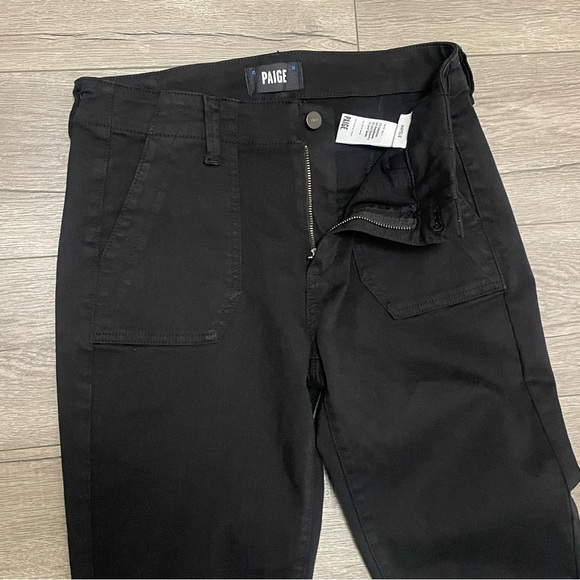 PAIGE Women's Mayslie Jogger Black Zip Ankle Pants Y2K Trendy Sz 28 - Picture 10 of 11